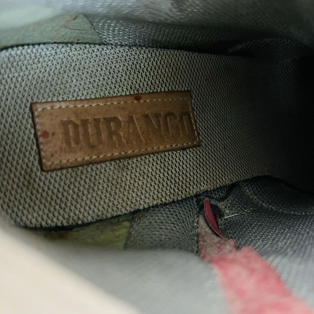 Durango Raspberry Red Leather Chained Heeled Ankl… - image 7